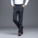 Middle aged men's casual pants, business casual, no ironing, straight tube, slim fit, high-end fashion pants