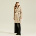 Autumn and winter cashmere coat, double-sided woolen one button coat, casual coat, women's pure woolen coat