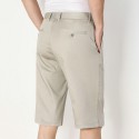 Shorts, men's solid color, summer fashion, casual, youth five quarter pants, straight leg