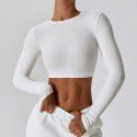 Leisure running sports T-shirt long sleeved fitness suit quick drying slimming thin and light long sleeved yoga suit top 