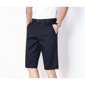 Shorts, men's solid color, summer fashion, casual, youth five quarter pants, straight leg