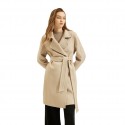 Autumn and winter cashmere coat, double-sided woolen one button coat, casual coat, women's pure woolen coat