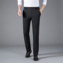 Men's casual pants brand, no perm middle-aged dad outfit, versatile straight leg elastic pants