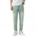 Men's jeans retro washed loose and slightly cross fashionable men's straight leg denim pants