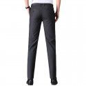 Men's casual pants brand trend versatile straight leg elastic pants