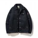 Winter new denim jacket with added fleece, men's cotton jacket, men's loose lamb fleece jacket, thick coat