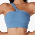 Spring and summer one shoulder yoga bra integrated back sports bra for women wearing fitness yoga clothes 