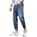 Jeans, loose, oversized, casual, stretchy, British trend, small leg denim pants for men