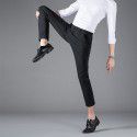 Men's casual pants brand, no perm middle-aged dad outfit, versatile straight leg elastic pants