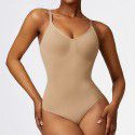 Casual backless base tight fitting one-piece corset, slim fit seamless one-piece yoga suit 