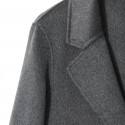 Cashmere coat, double-sided woolen coat, suit collar, textured woolen coat