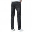 Jeans men's stretch washed straight leg pants, middle-aged men's business casual trend long pants