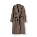 Double sided cashmere coat, pure cashmere woolen coat, women's coat