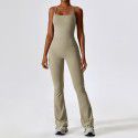 Autumn shock resistant nude yoga suit set, quick drying tight fitting fitness suit, casual sports suit, women's clothing 