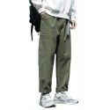 Khaki casual pants men's loose fit plus size straight leg work pants autumn men's sports pants 