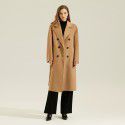 Double sided cashmere coat, pure cashmere woolen coat, women's coat