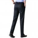 Men's casual pants are fashionable, versatile, slim fit, straight tube, middle-aged and trendy men's pants