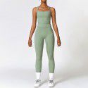 Tight fitting sandblasting yoga suit, quick drying fitness suit, winter outdoor running suit, female 