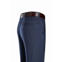 Middle aged men's fashionable and casual thin ice silk jeans with a hanging feel and long pants