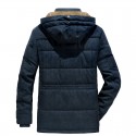 Cotton jacket men's winter new style with added velvet and thickened warm cotton jacket long jacket cotton jacket