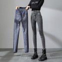 High waisted jeans for women with tight legs, black pencil pants for women