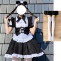 Black and white Lolita Gothic style maid costume Halloween costume Lolita women's dress