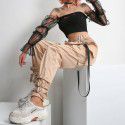 High waisted pocket work pants, sports hip-hop leggings