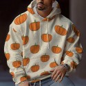 Halloween casual loose fitting hooded men's hoodie men's set