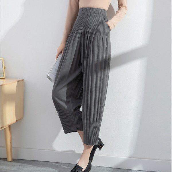 Harlan Pants: Women's loose fitting, flesh covering, and slimming spring new fashion casual and versatile leggings 