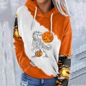 Halloween plus size hooded sweatshirt 3D digital women's jacket