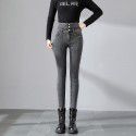 High waisted jeans for women with tight legs, black pencil pants for women