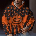 Halloween casual loose fitting hooded men's hoodie men's set