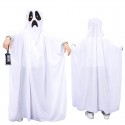 Halloween Cloak Party COS White Dress Up Ball Children Adult Funny Ghost Cloak