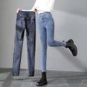 High waisted jeans for women with tight legs, black pencil pants for women