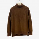 Yak wool pullover sweater soft and comfortable high neck warm knit sweater for women