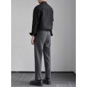 Men's loose casual jacquard shirt, youth outerwear top