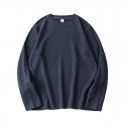 Long sleeved T-shirt men's loose T-shirt top autumn style youth solid color base shirt