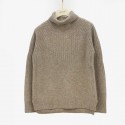 Yak wool pullover sweater soft and comfortable high neck warm knit sweater for women